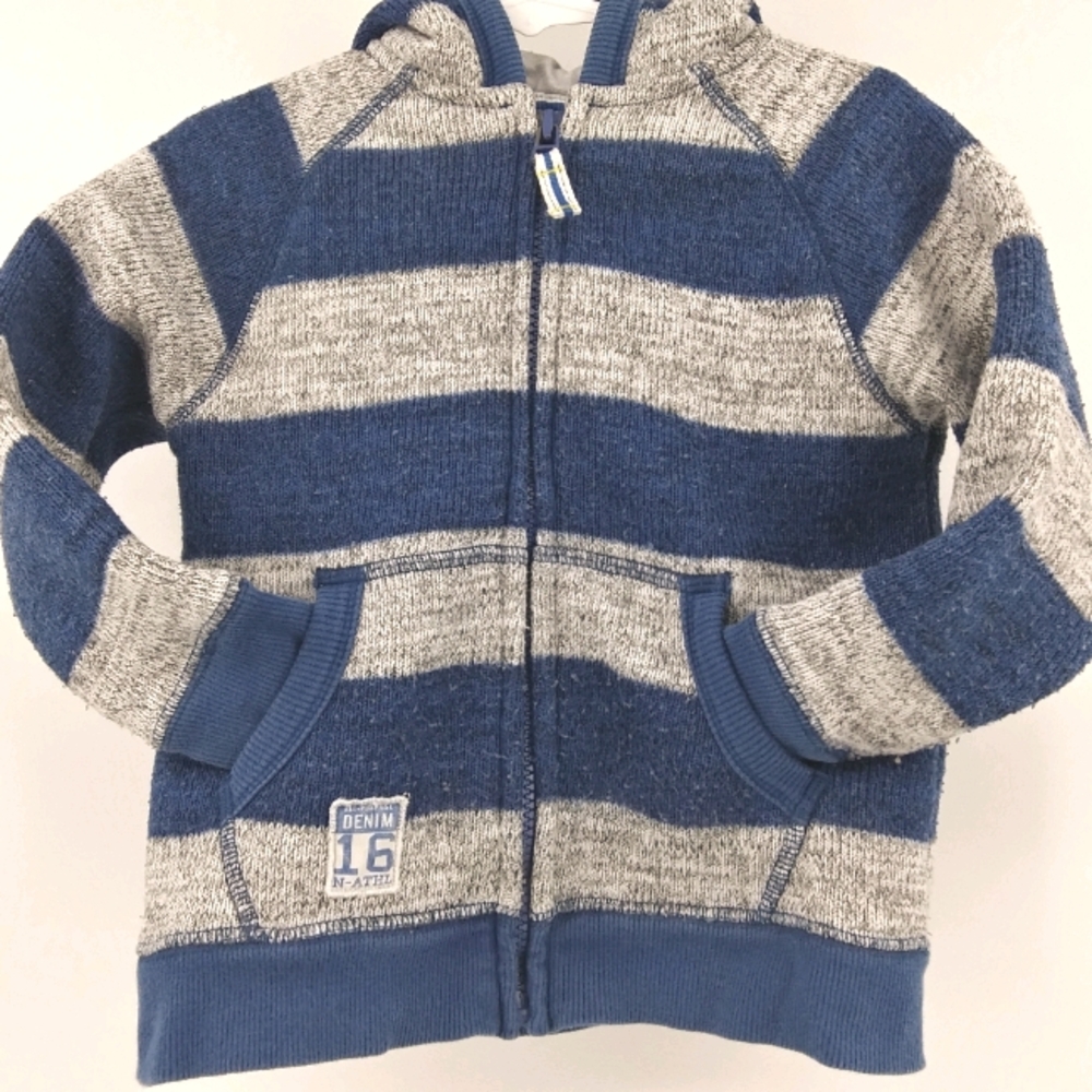 NEXT Thick Warm Zip Up Hooded Knit Cardigan